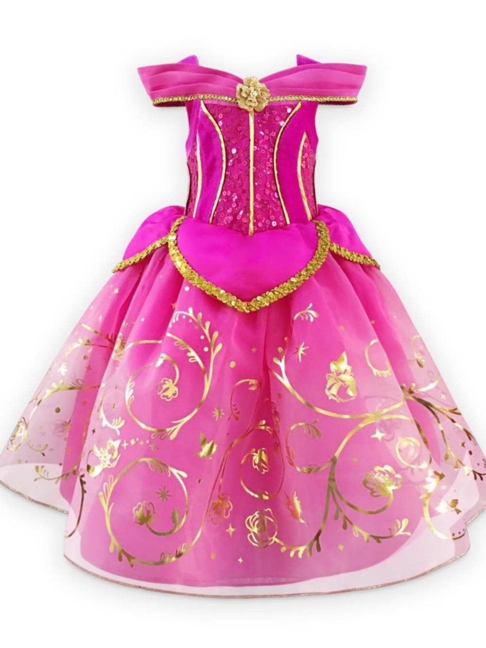 Disney Deluxe Aurora Disney Princess Dress Size US 5/6